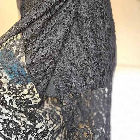 NWT Sau Lee Jerri Strapless Black Lace Midi Dress Sz 6 Revolve Cocktail Formal - Picture 12 of 16